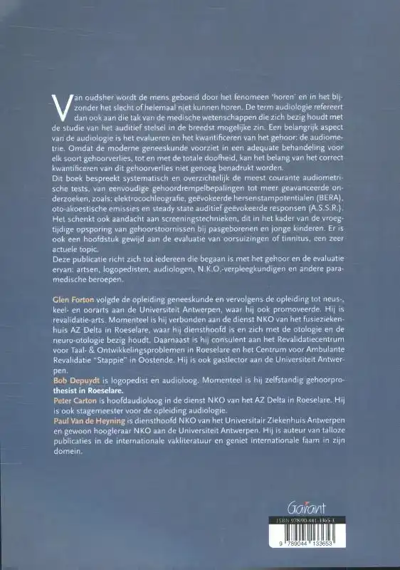 PRAKTISCHE AUDIOLOGIE EN AUDIOMETRIE