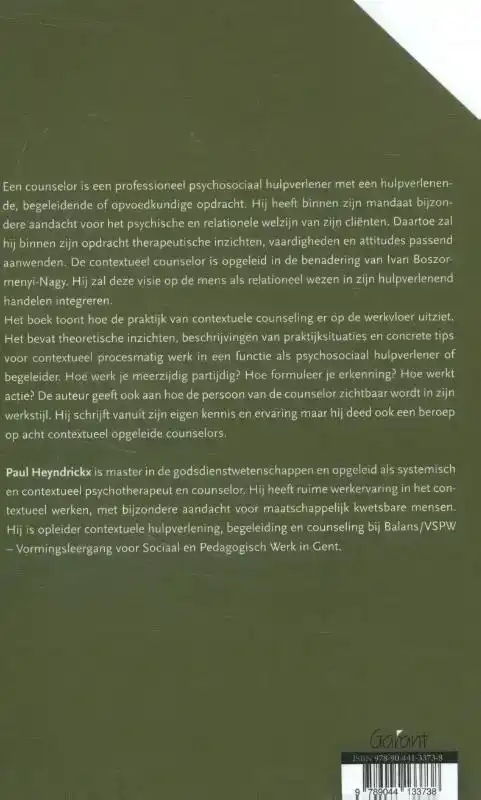 CONTEXTUELE COUNSELING IN DE PRAKTIJK