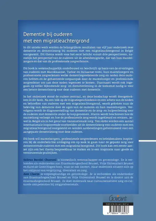 DEMENTIE BIJ OUDEREN MET EEN MIGRATIEACHTERGROND