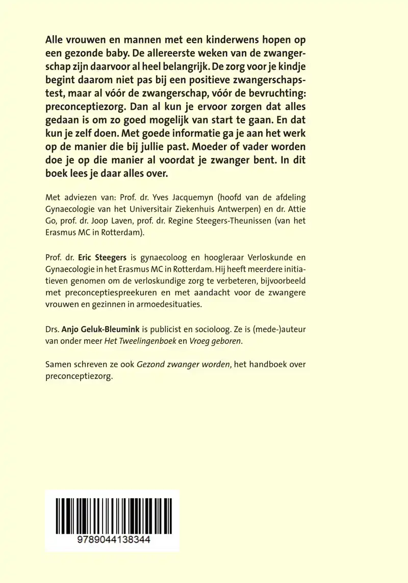 VOORDAT JE ZWANGER WORDT