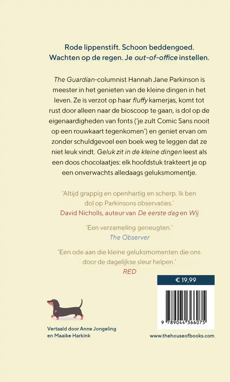 GELUK ZIT IN DE KLEINE DINGEN