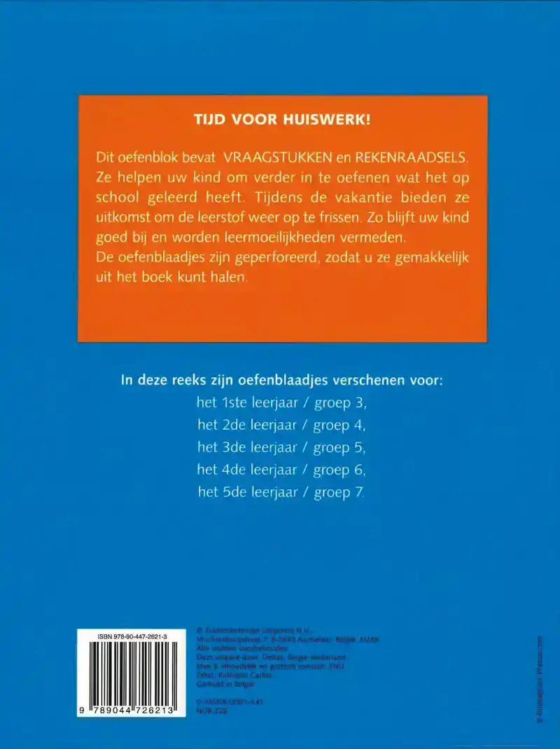 OEFENBLAADJES VRAAGSTUKKEN EN REKENRAADSELS 9-10 JR