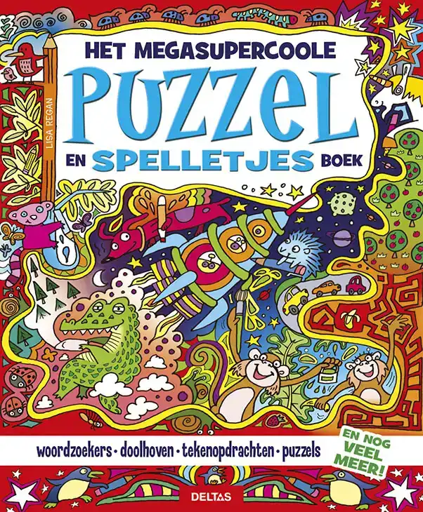 HET MEGASUPERCOOLE PUZZEL EN SPELLETJESBOEK
