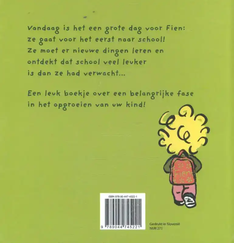 FIEN GAAT VOOR HET EERST NAAR SCHOOL