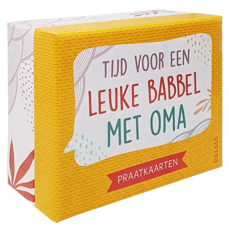 TIJD VOOR EEN LEUKE BABBEL MET OMA PRAATKAARTEN