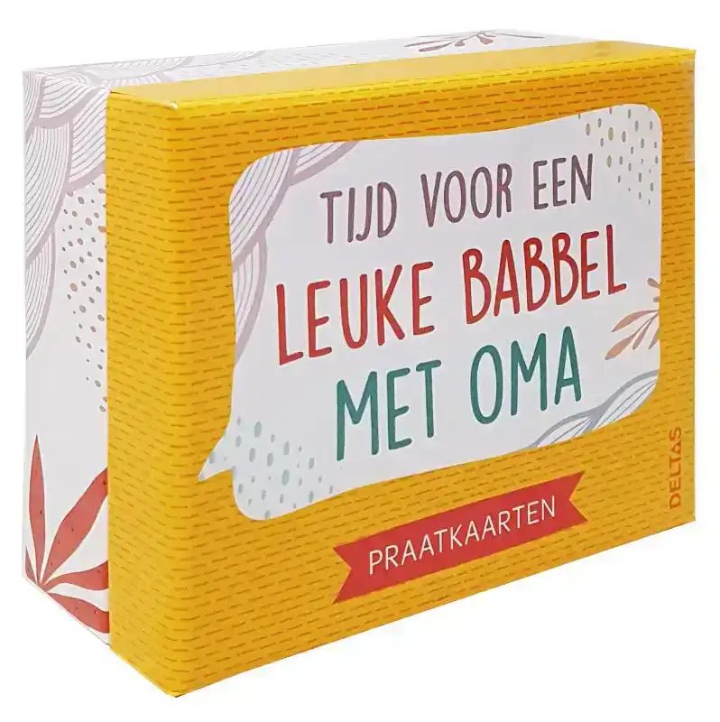 TIJD VOOR EEN LEUKE BABBEL MET OMA PRAATKAARTEN