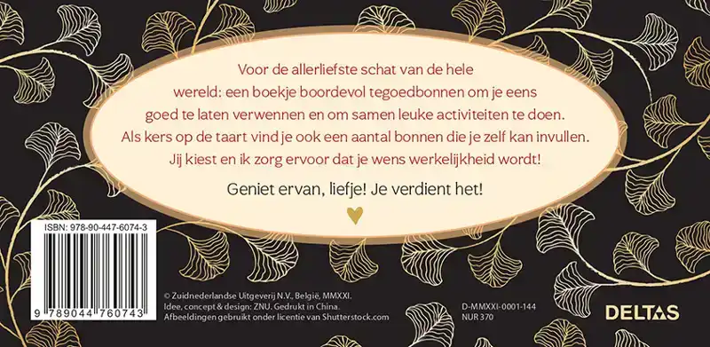 VOOR MIJN LIEFSTE SCHAT 25 TEGOEDBONNEN