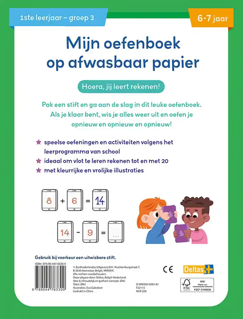 MIJN OEFENBOEK OP AFWASBAAR PAPIER