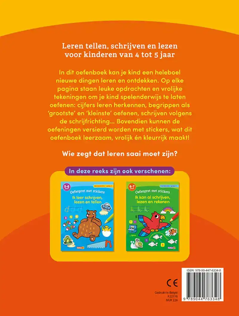 OEFENPRET MET STICKERS - EERSTE STAPPEN NAAR SCHRIJVEN, LEZE