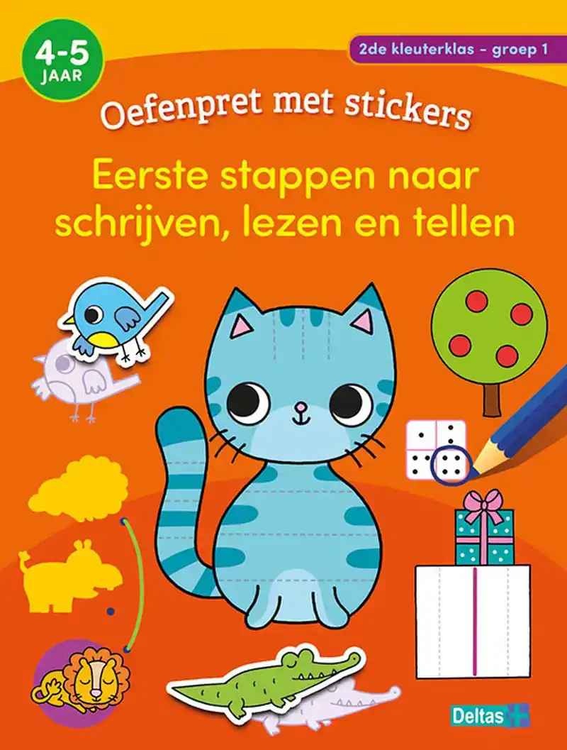 OEFENPRET MET STICKERS - EERSTE STAPPEN NAAR SCHRIJVEN, LEZE