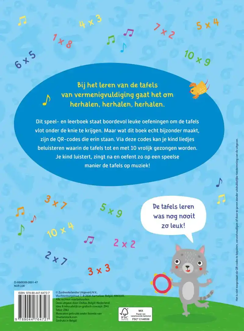 IK OEFEN DE TAFELS VAN VERMENIGVULDIGING OP MUZIEK