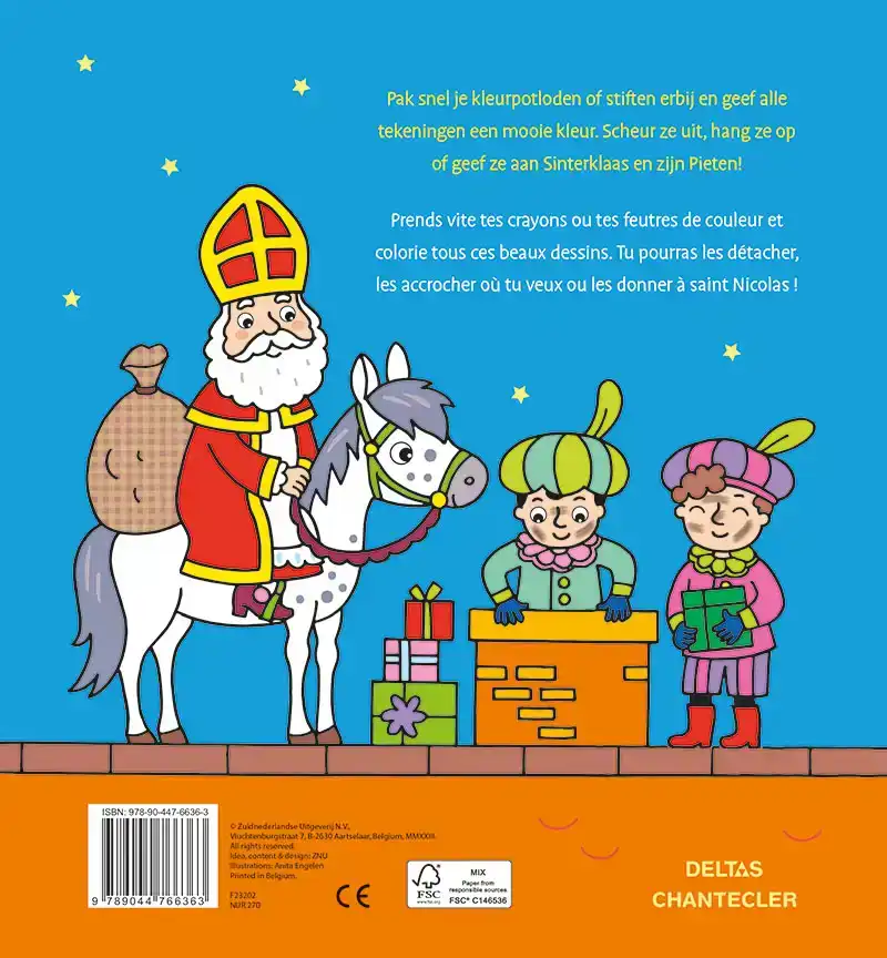 SINTERKLAAS KLEURBLOK / SAINT-NICOLAS BLOC DE COLORIAGE
