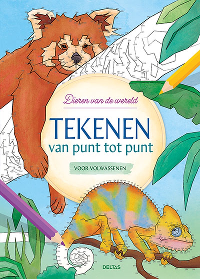 TEKENEN VAN PUNT TOT PUNT VOOR VOLWASSENEN - DIEREN VAN DE W