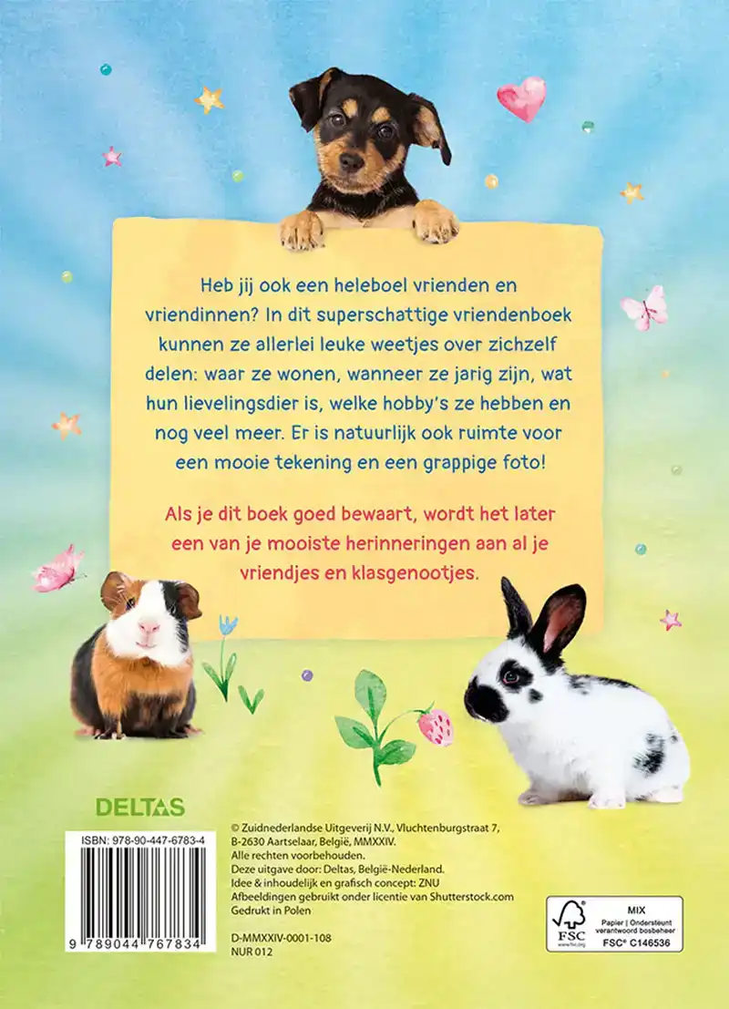 FLUFFY FRIENDS VRIENDENBOEK