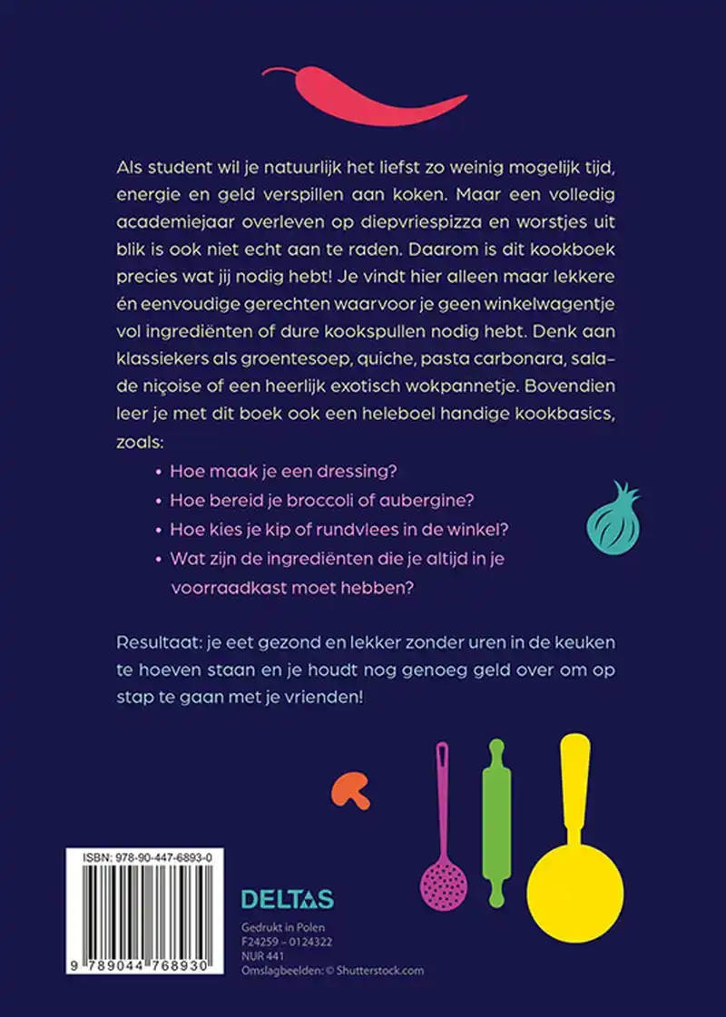 HET ALLERBESTE KOOKBOEK VOOR STUDENTEN