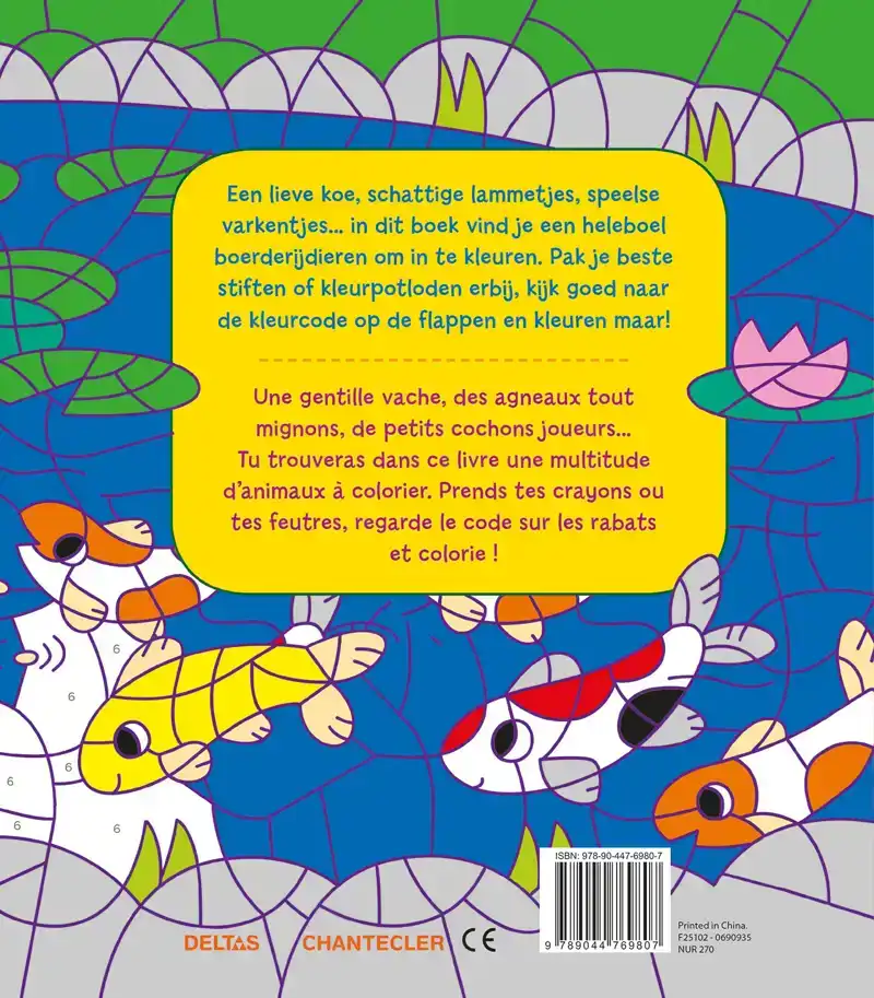 KLEUREN OP NUMMER / LES ANIMAUX DE LA FERME - COLORIAGES COD