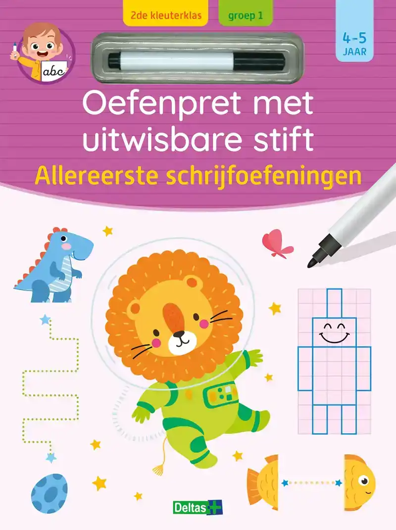 OEFENPRET MET UITWISBARE STIFT - ALLEREERSTE SCHRIJFOEFENING