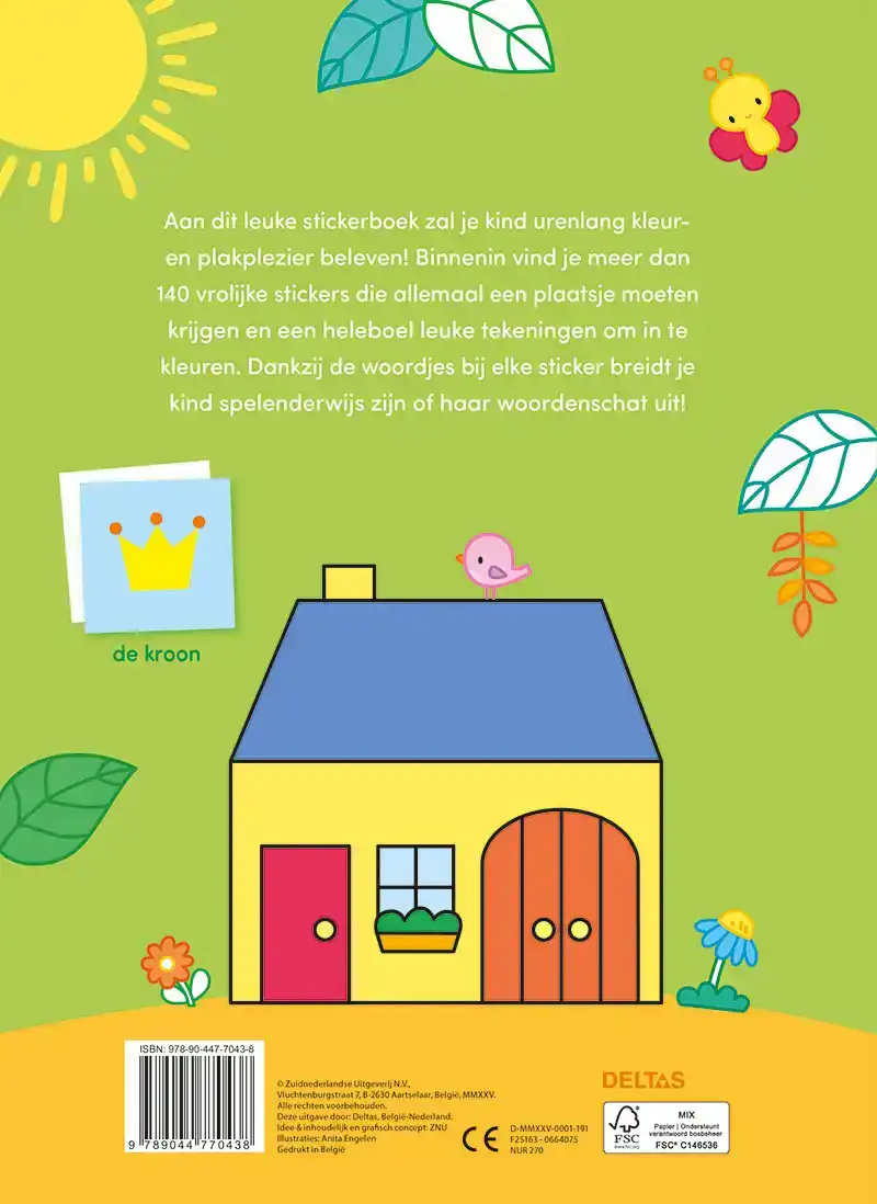 MIJN EERSTE WOORDJES KLEUR- EN STICKERBOEK