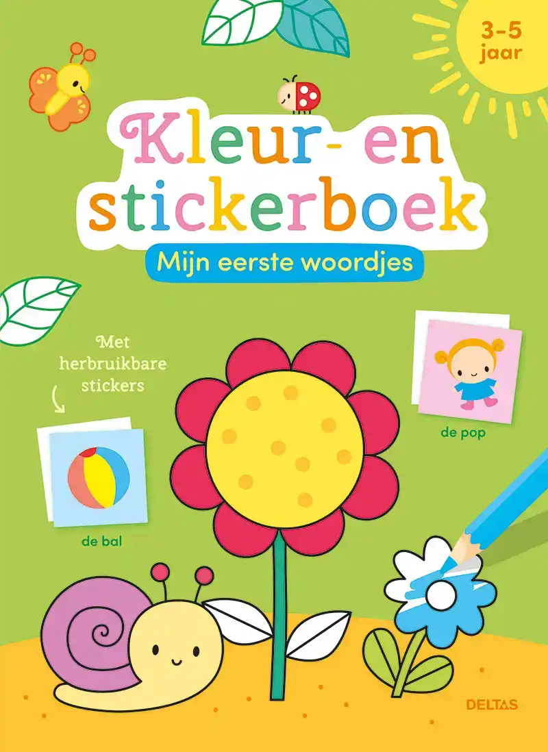MIJN EERSTE WOORDJES KLEUR- EN STICKERBOEK