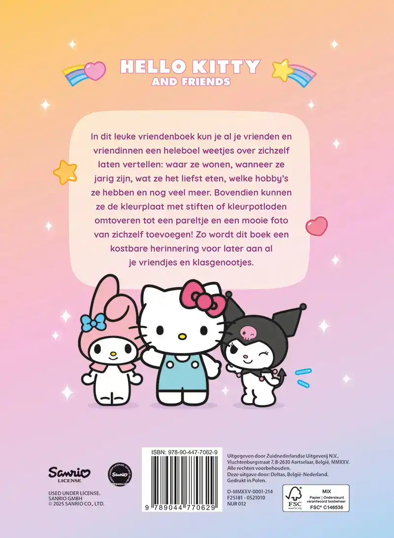HELLO KITTY VRIENDENBOEK