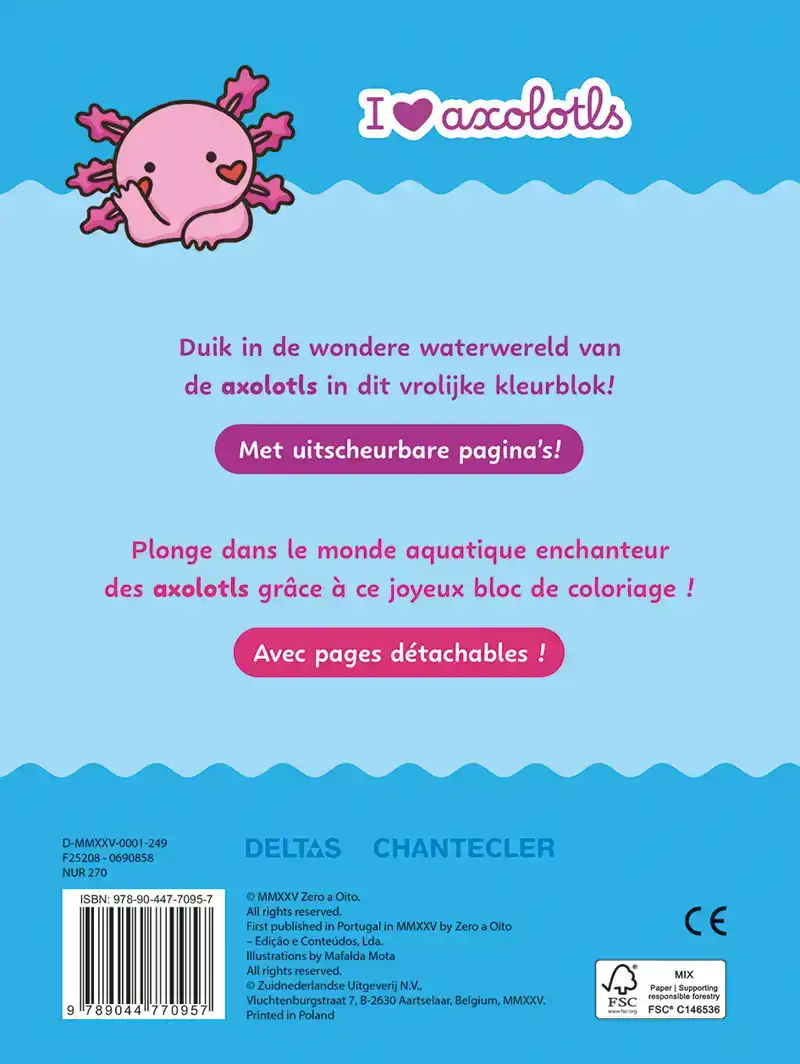 I LOVE AXOLOTLS COLOR