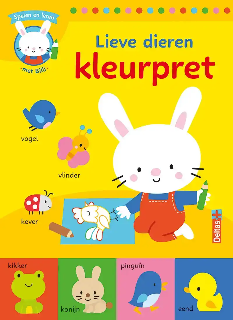LIEVE DIEREN KLEURPRET - SPELEN EN LEREN MET BILLI