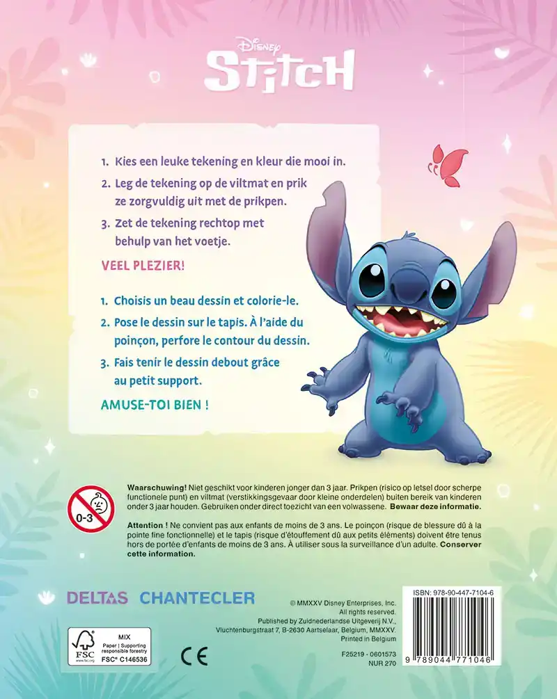 DISNEY PRIKBLOK STITCH / DISNEY STITCH BLOC A PERFORER