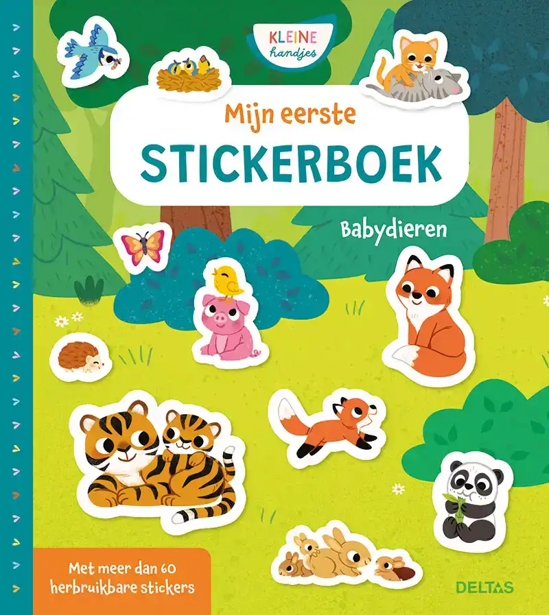MIJN EERSTE STICKERBOEK KLEINE HANDJES - BABYDIEREN