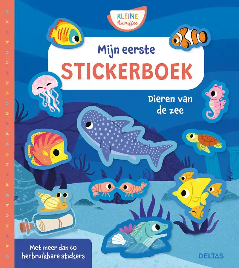 MIJN EERSTE STICKERBOEK KLEINE HANDJES - DIEREN VAN DE ZEE