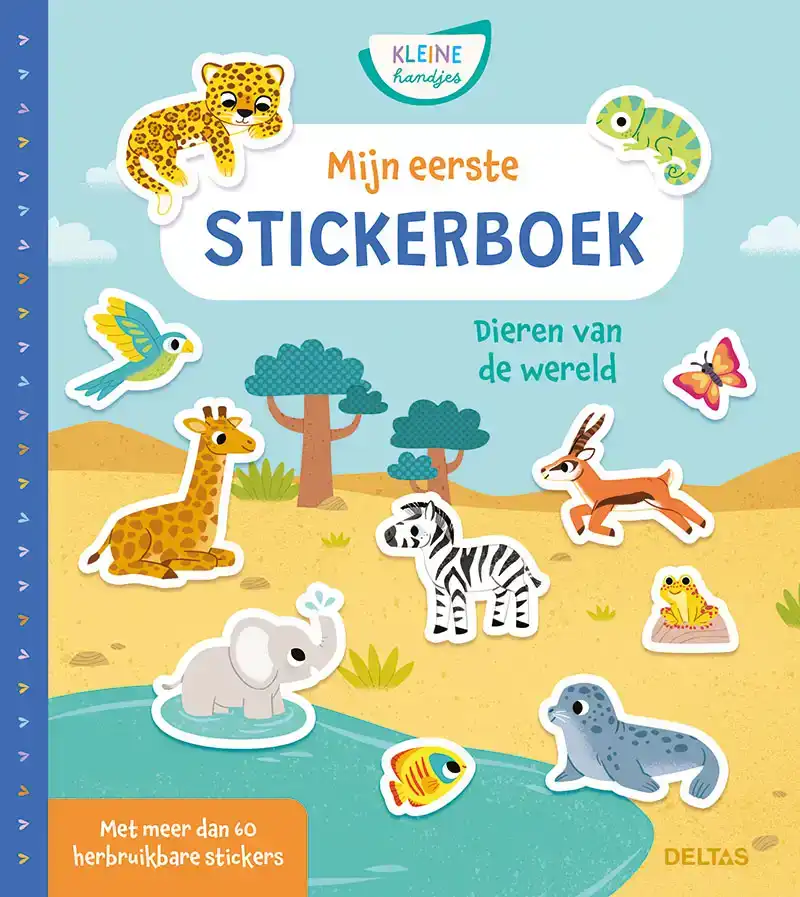 MIJN EERSTE STICKERBOEK KLEINE HANDJES - DIEREN VAN DE WEREL