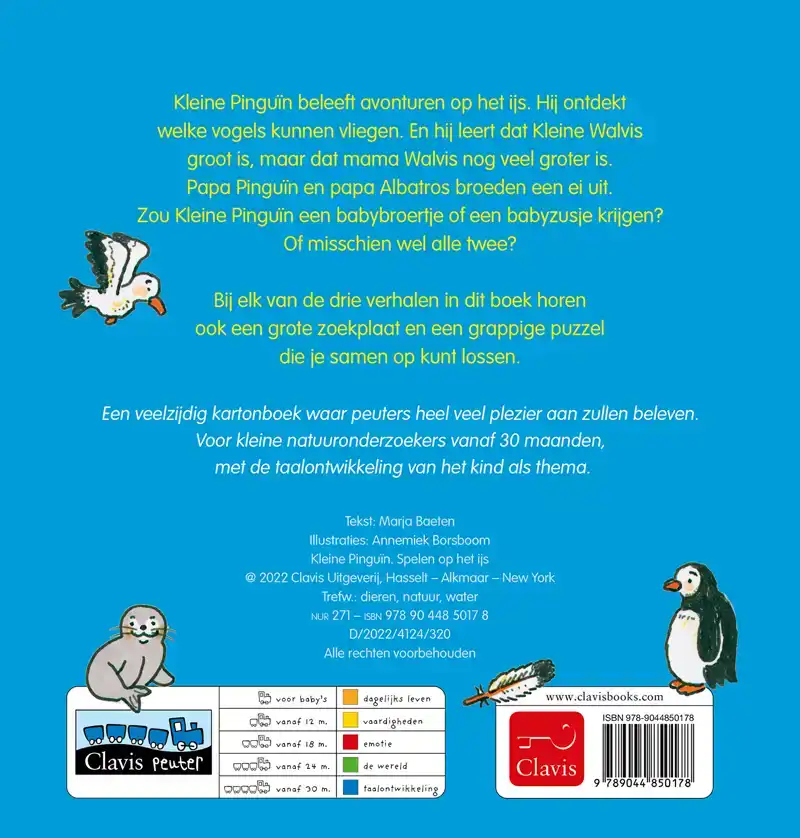 KLEINE PINGUIN. SPELEN OP HET IJS