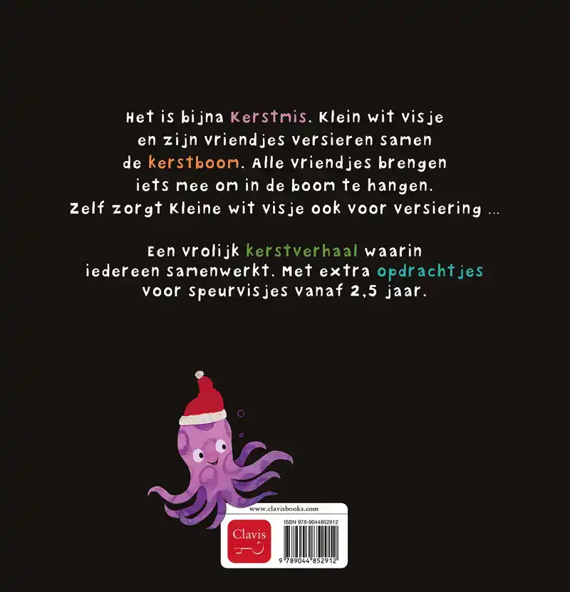 KLEIN WIT VISJE VIERT KERST