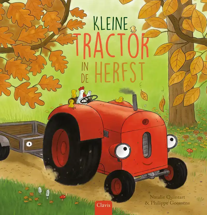 KLEINE TRACTOR IN DE HERFST
