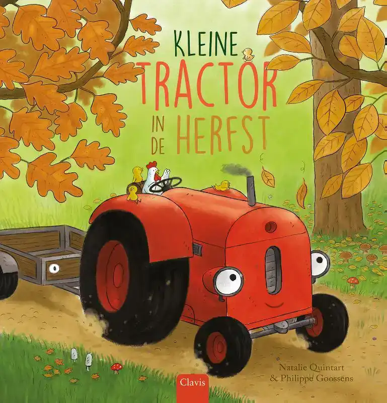 KLEINE TRACTOR IN DE HERFST