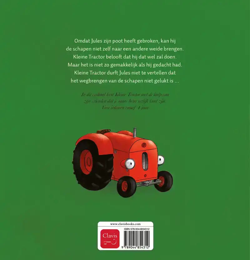 KLEINE TRACTOR LIEGT EEN BEETJE