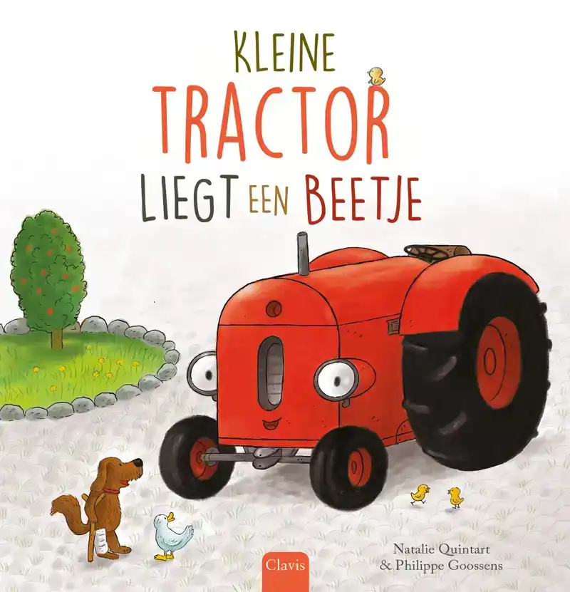 KLEINE TRACTOR LIEGT EEN BEETJE