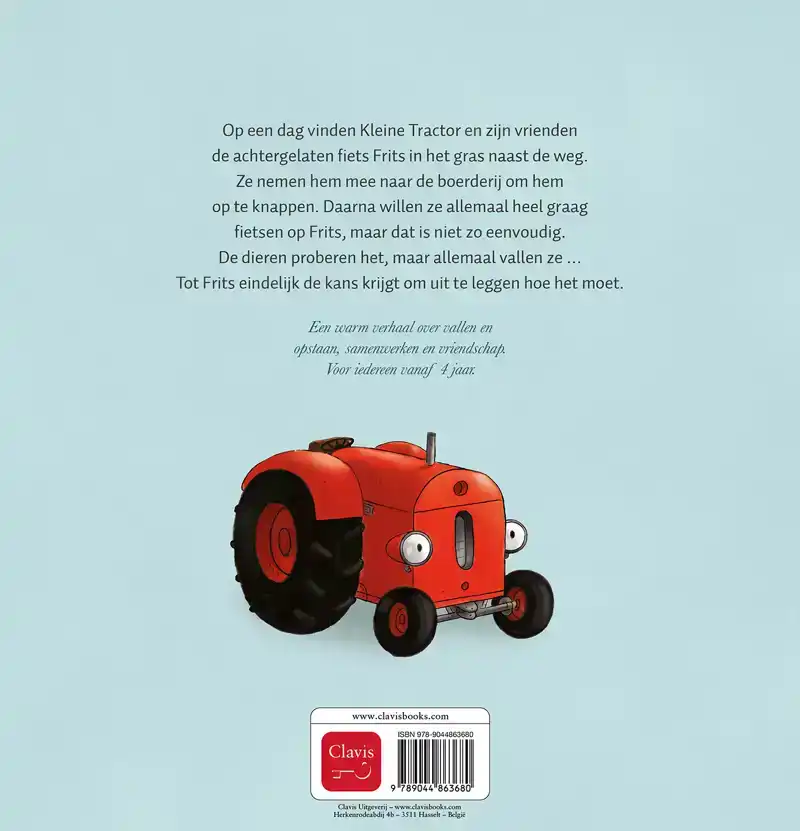 KLEINE TRACTOR EN FRITS DE FIETS