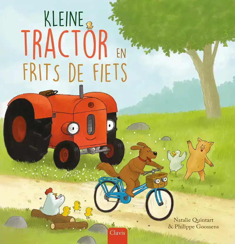 KLEINE TRACTOR EN FRITS DE FIETS