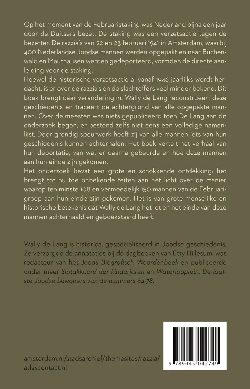 DE RAZZIA'S VAN 22 EN 23 FEBRUARI 1941 IN AMSTERDAM