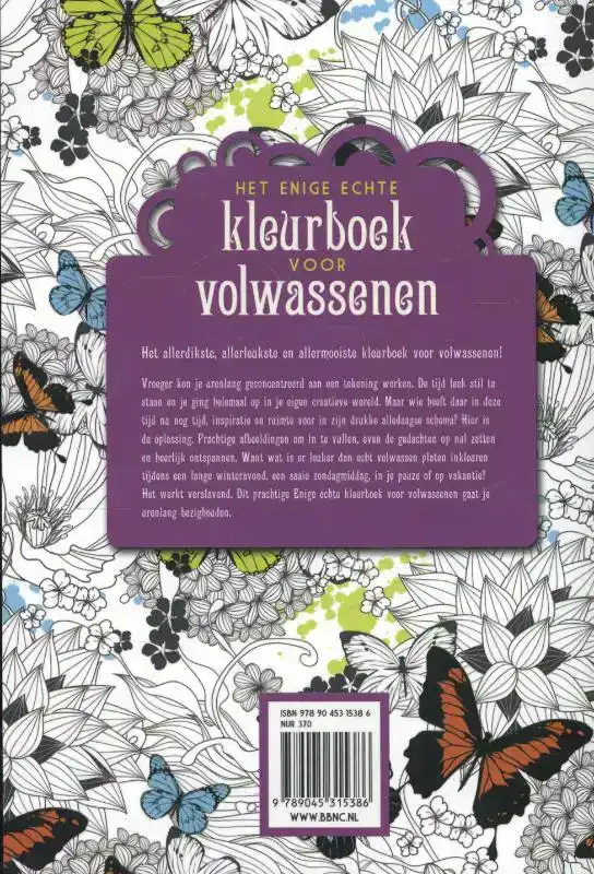 HET ENIGE ECHTE KLEURBOEK VOOR VOLWASSENEN