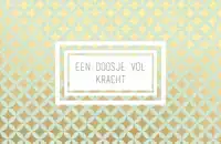 EEN DOOSJE VOL KRACHT