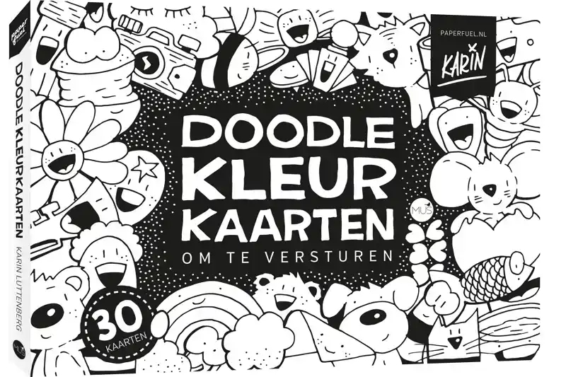 PAPERFUEL DOODLEKLEURKAARTEN OM TE VERSTUREN