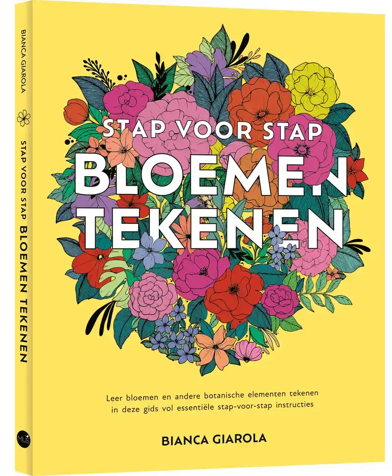 STAP VOOR STAP BLOEMEN TEKENEN