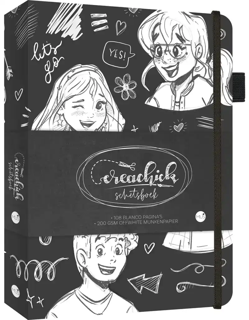 SCHETSBOEK CREACHICK BLACK