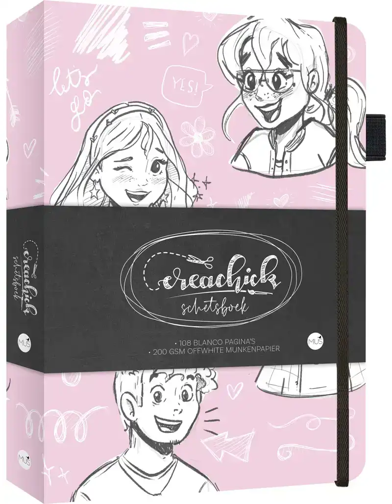 SCHETSBOEK CREACHICK PINK