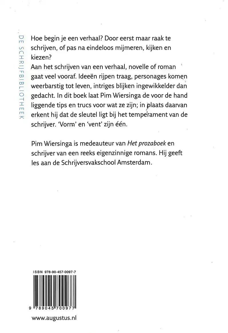 SCHRIJVEN : HET BEGIN