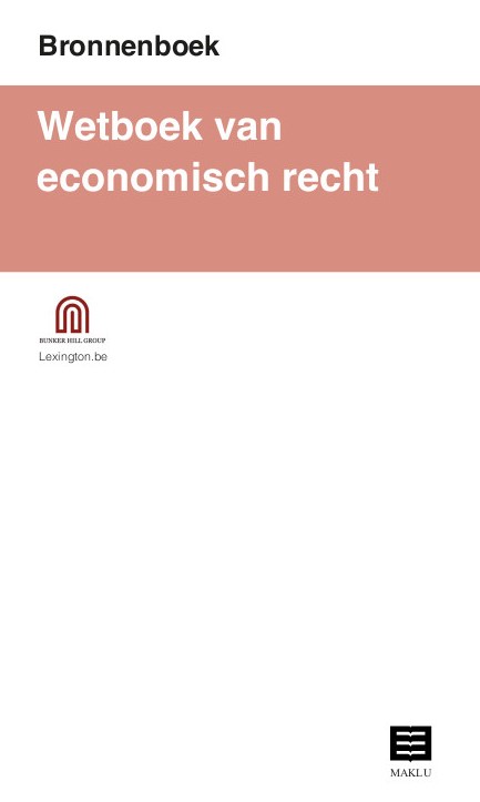 WETBOEK VAN ECONOMISCH RECHT (BRONNENBOEK)