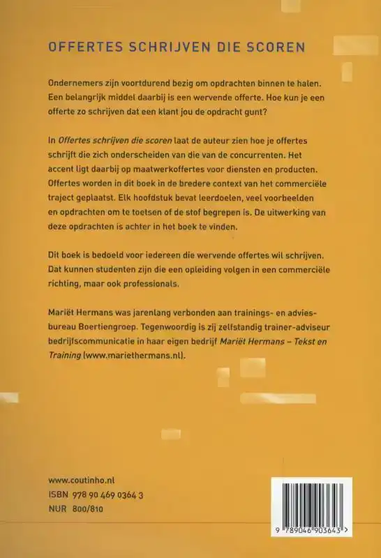 OFFERTES SCHRIJVEN DIE SCOREN
