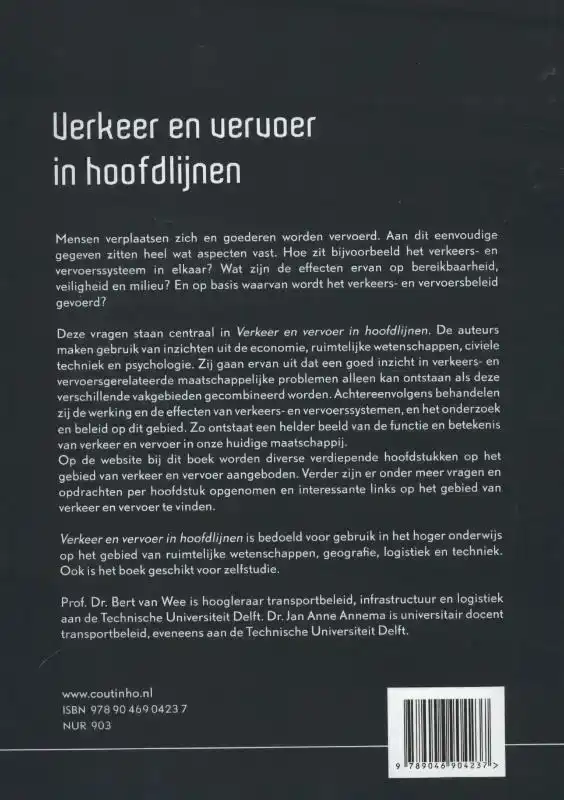 VERKEER EN VERVOER IN HOOFDLIJNEN