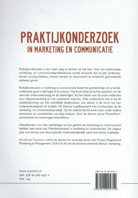 PRAKTIJKONDERZOEK IN MARKETING EN COMMUNICATIE